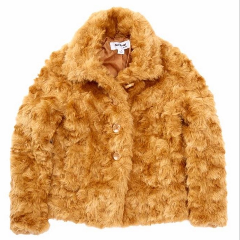 Girls CoffeeShop Faux Fur Jacket from Nordstrom XL